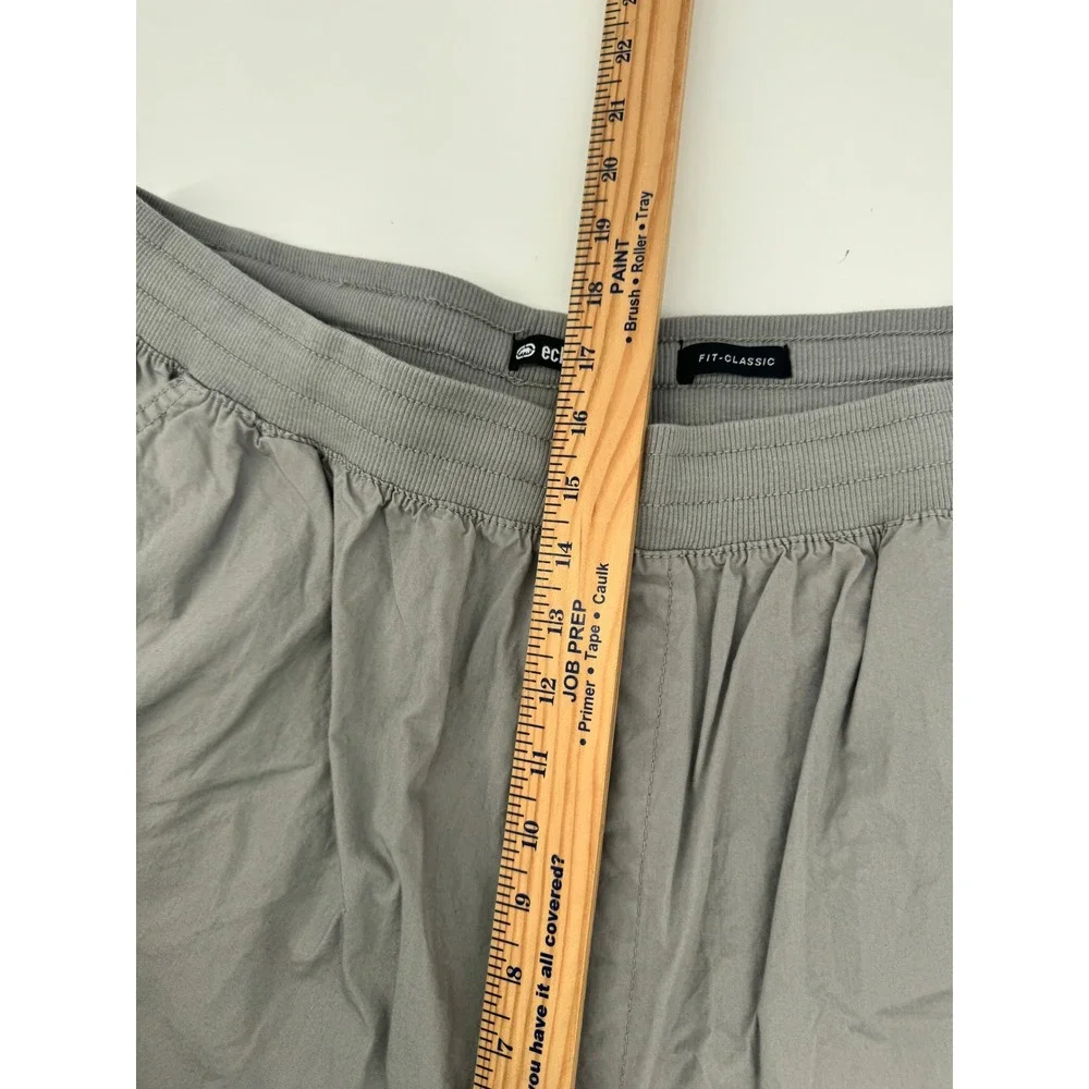 Ecko Unltd Cargo Shorts Mens 2XB Grey Elastic Waist Cotton‎ Classic Fit Utility